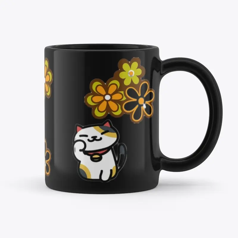 Waving Kitty Mug