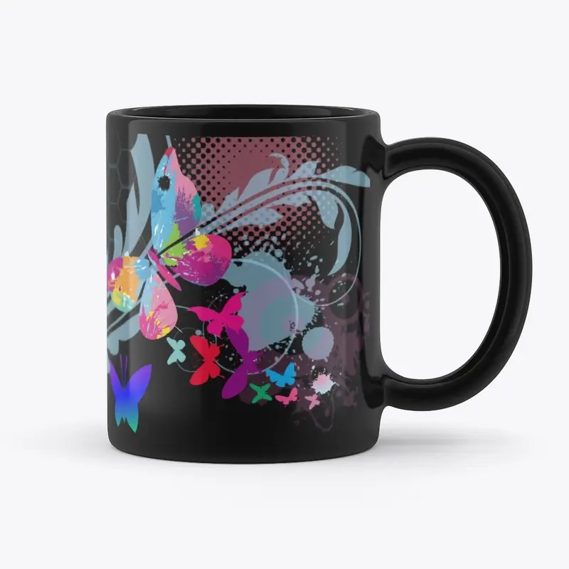 Butterflies in Colorland Mug