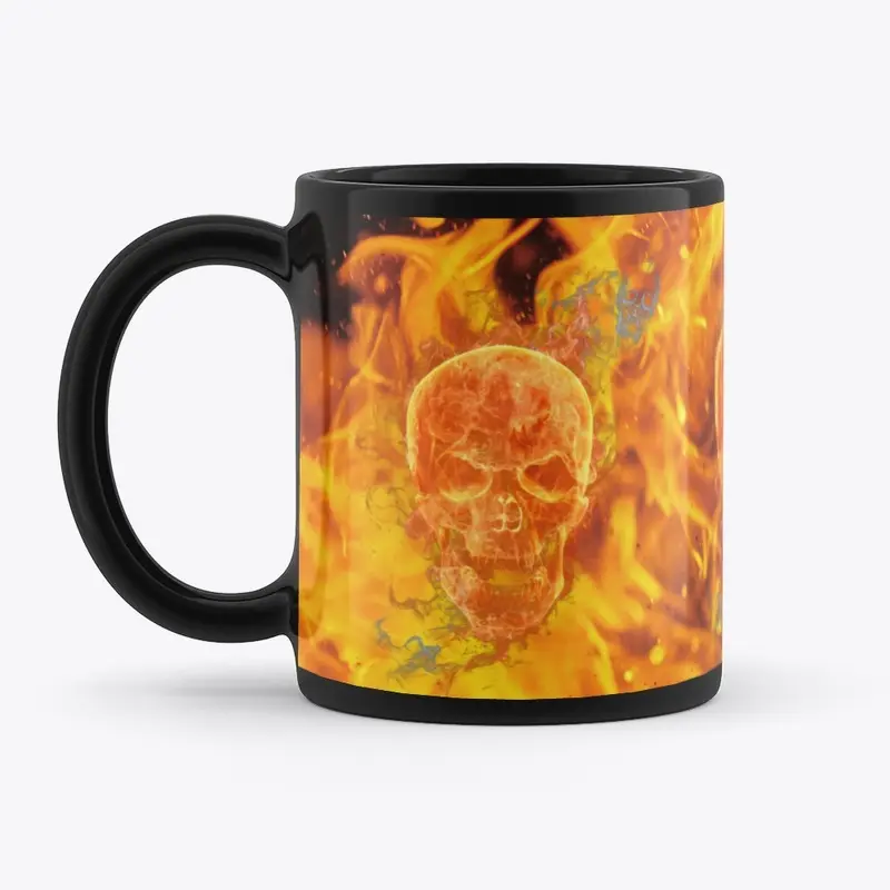 Fire Skull Mug