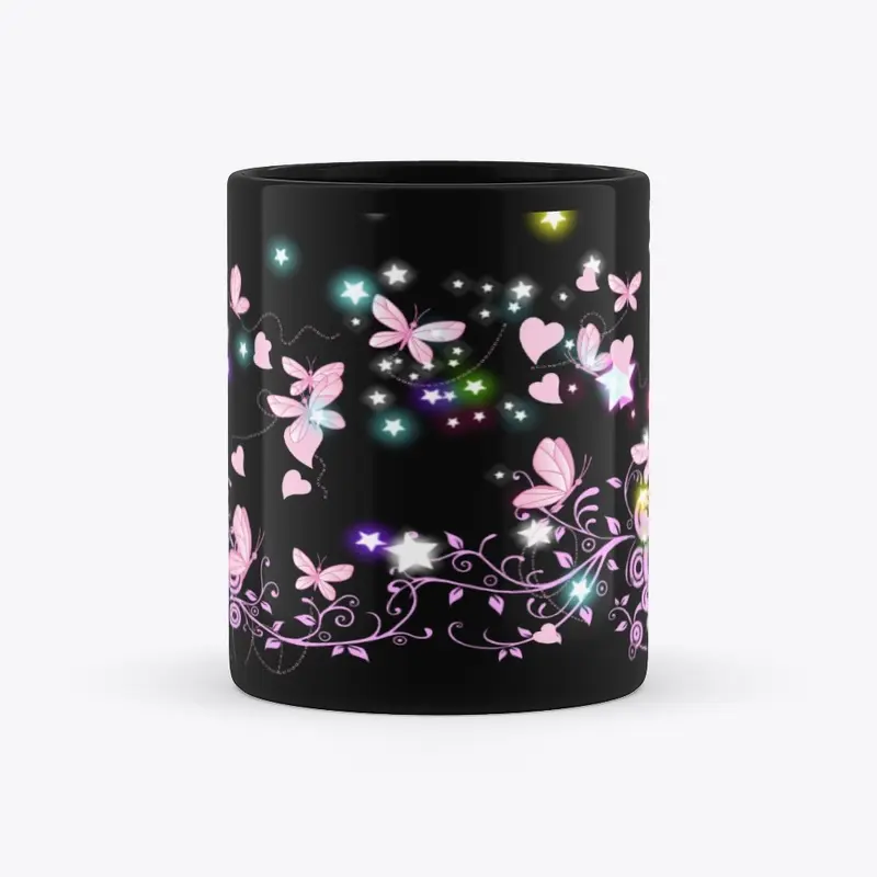 Butterflies and Stars Mug